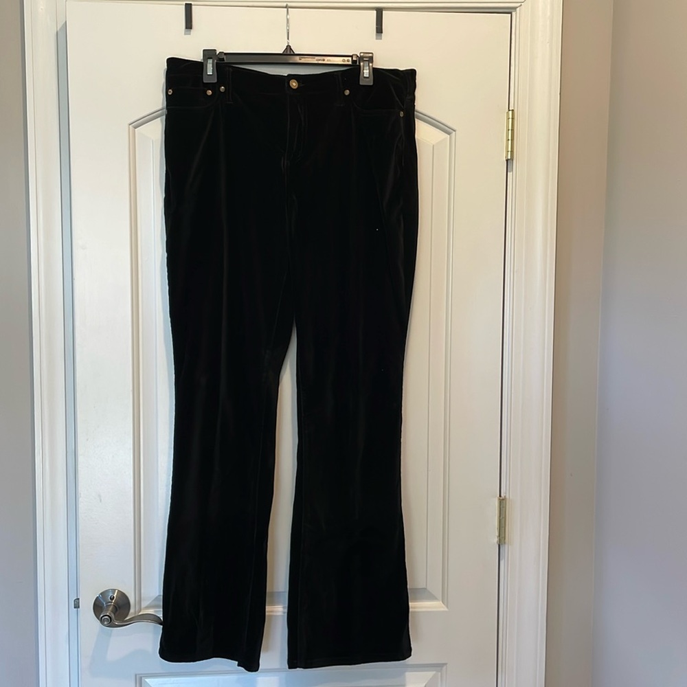 Three One Seven brand velvet 5 pocket pants. Great for the holidays!